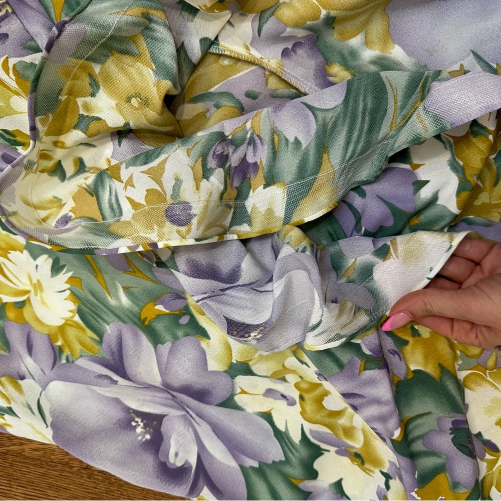 Asymmetrical Tropics Maxi Dress in Lavender & Multicolor from Bronx and Banco - Picture 12 of 16